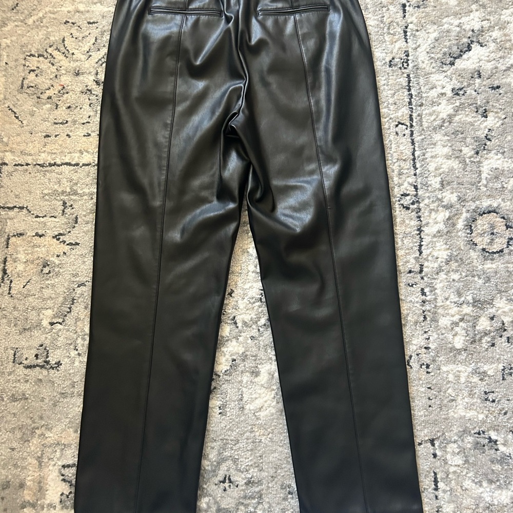 Ann Taylor Faux Leather Pants M